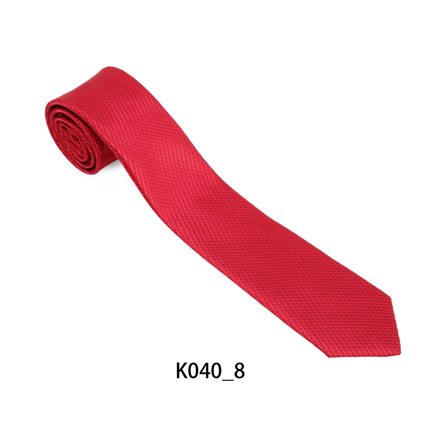 Red Textured Tie