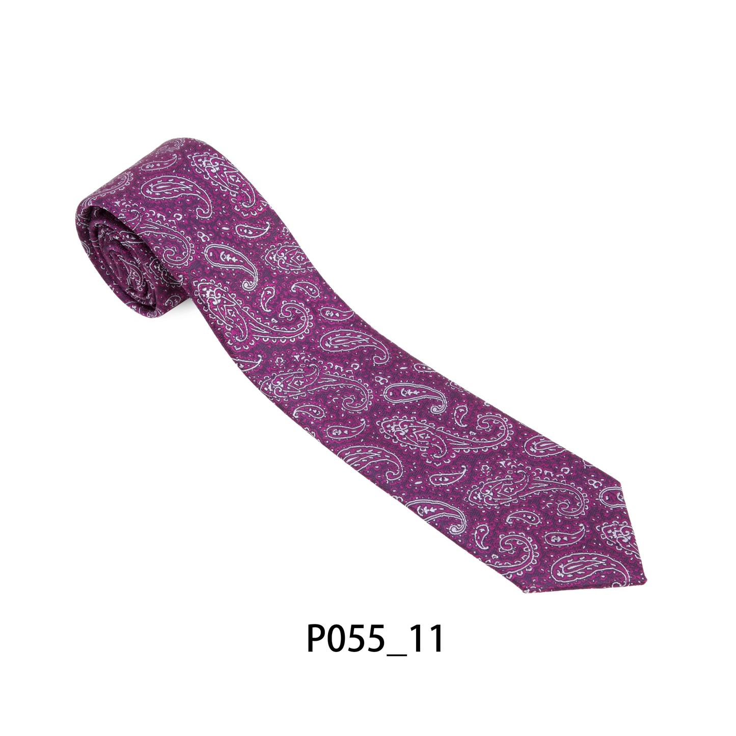 Purple & Burgundy Paisley Tie