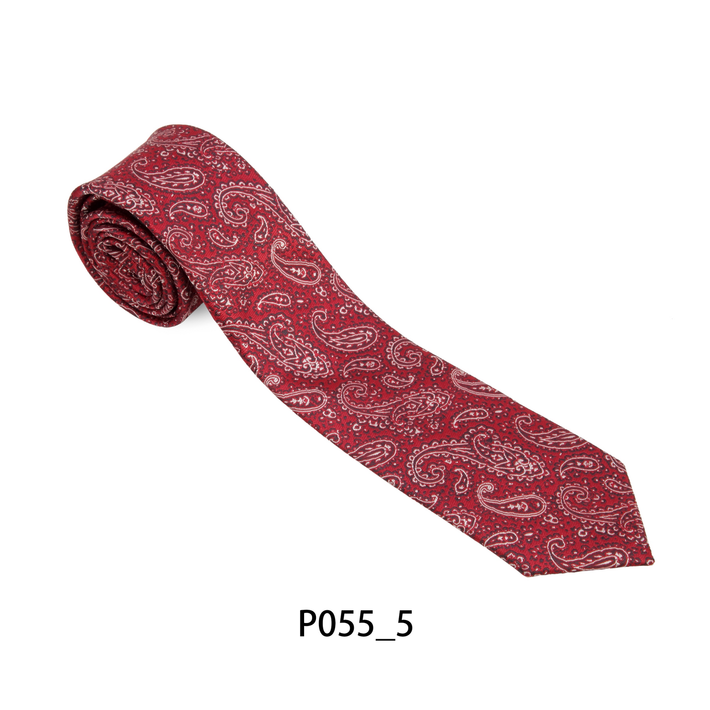 Red & Black Paisley Tie