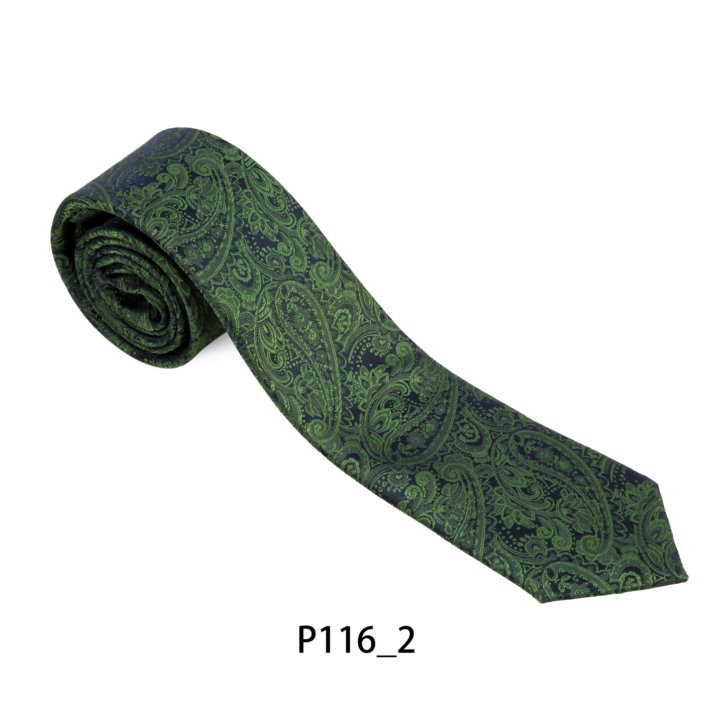 Busy Green Paisley Tie