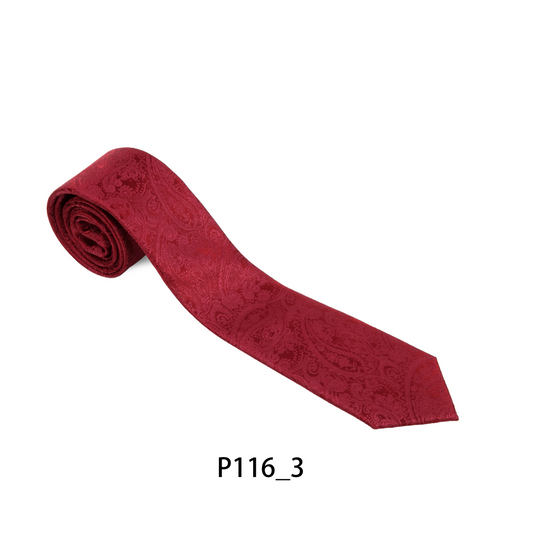 Busy Burgundy Paisley Tie