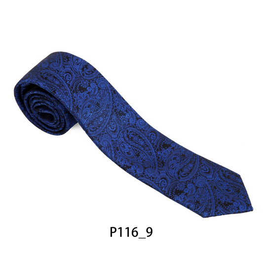 Black & Blue Paisley Tie