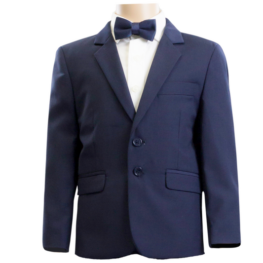 James Navy Fine Twill Boys Jacket